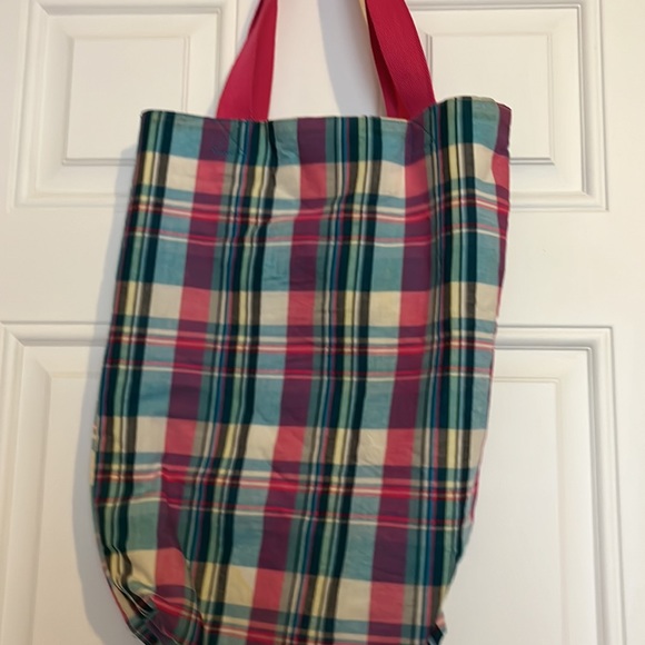 Disney Tinkerbell Pink Plaid Tote Bag - Picture 3 of 5